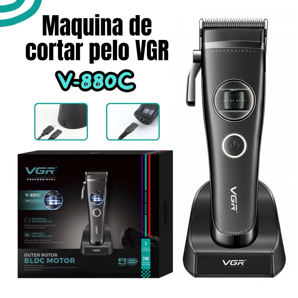 Máquina De Cortar Pelo Vgr V-880c