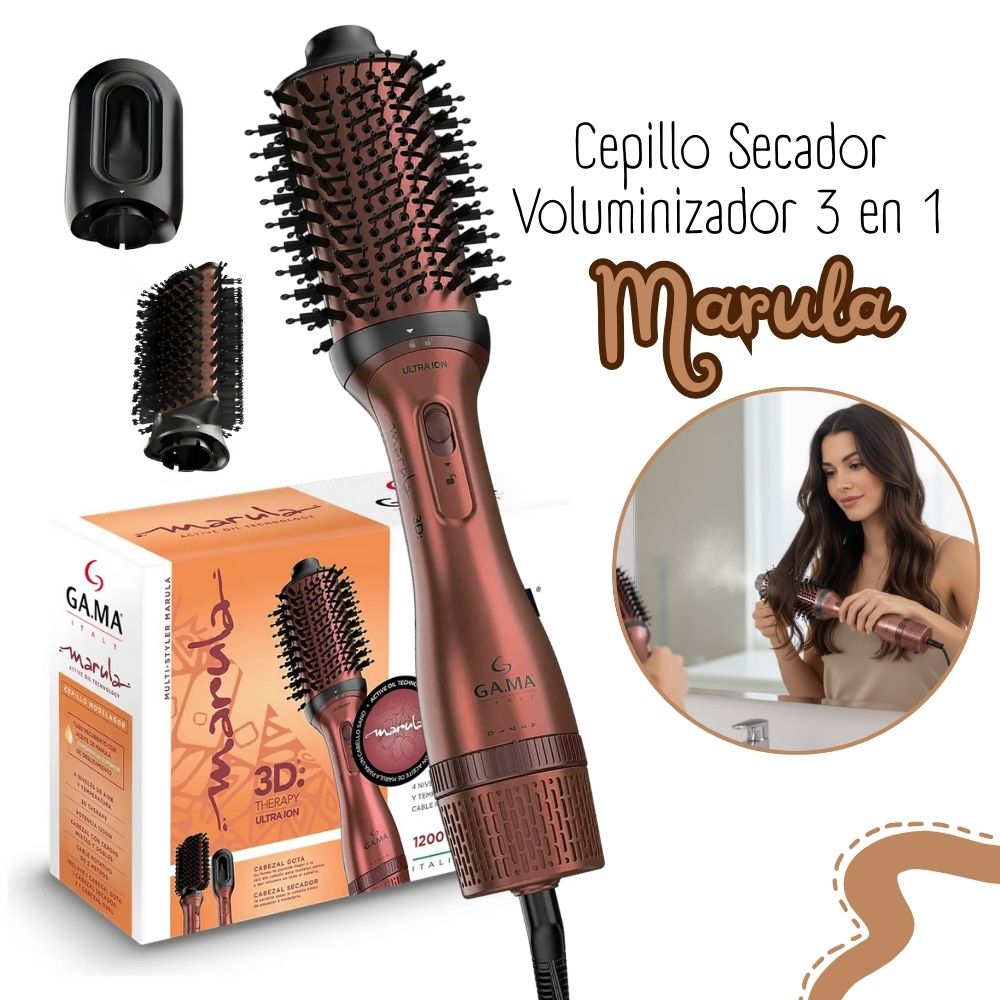 CEPILLO SECADOR MODELADOR GA.MA STYLER MARULA 3 EN 1