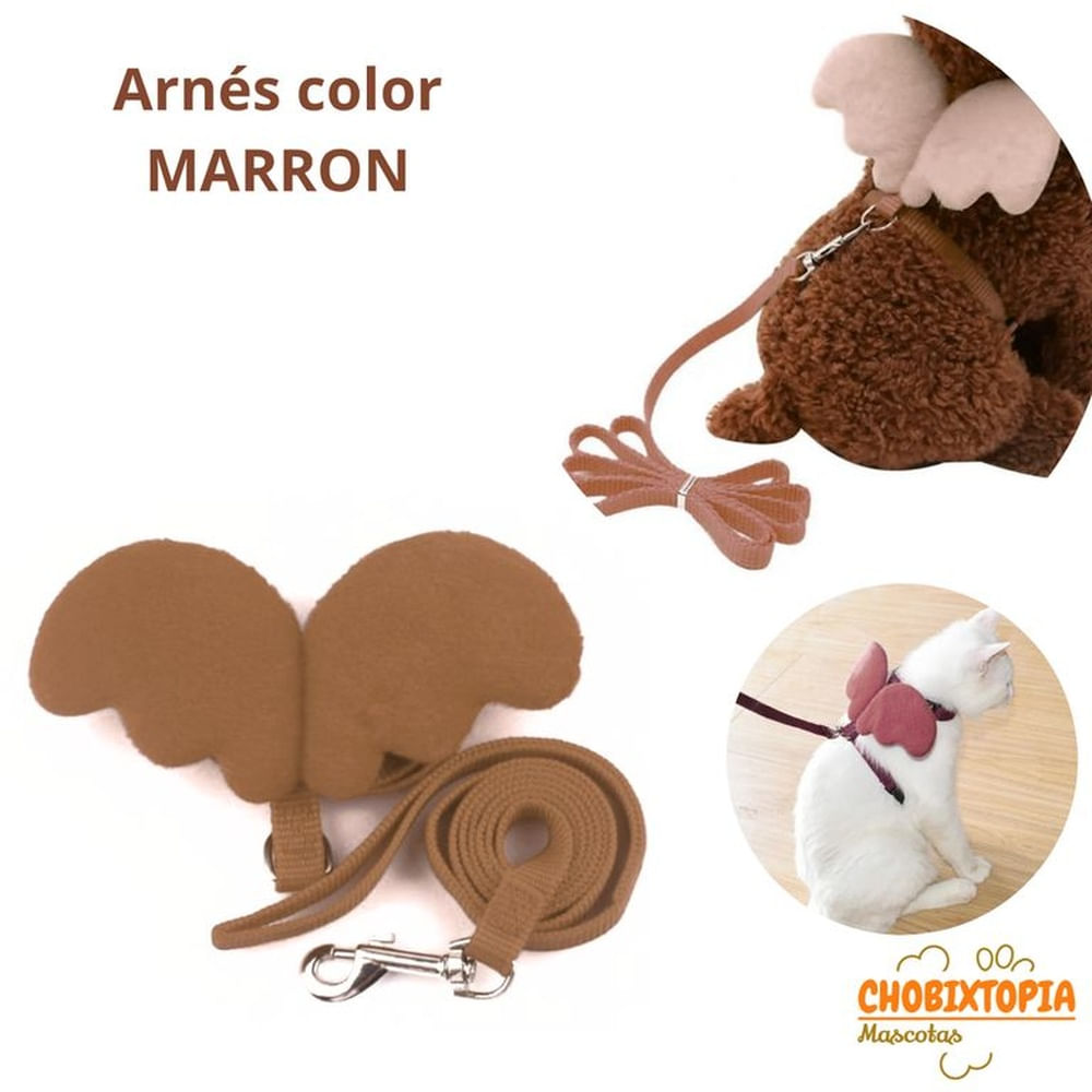 ARNES CON ALAS Y CORREA TALLA XS - MARRON MARRON ARNES CON ALAS Y CORREA TALLA XS - MARRON MARRON