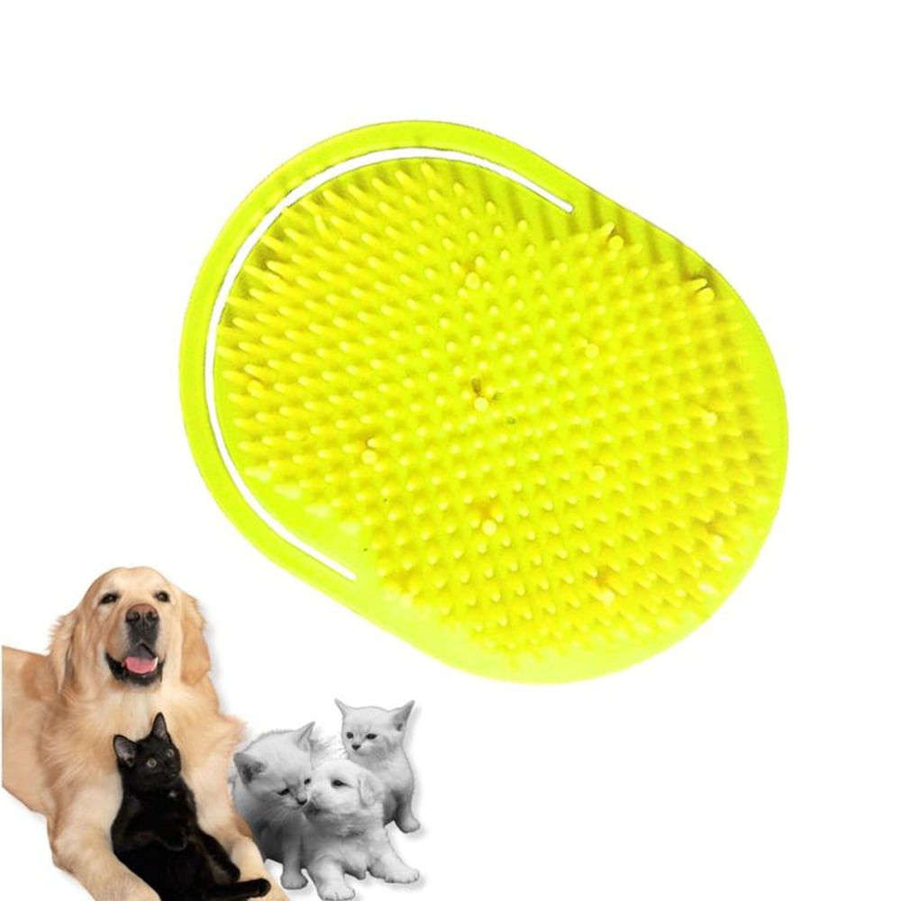 CEPILLO PARA MASCOTAS - MASAJE Y BAÑO AMARILLO AMARILLO CEPILLO PARA MASCOTAS - MASAJE Y BAÑO AMARILLO AMARILLO