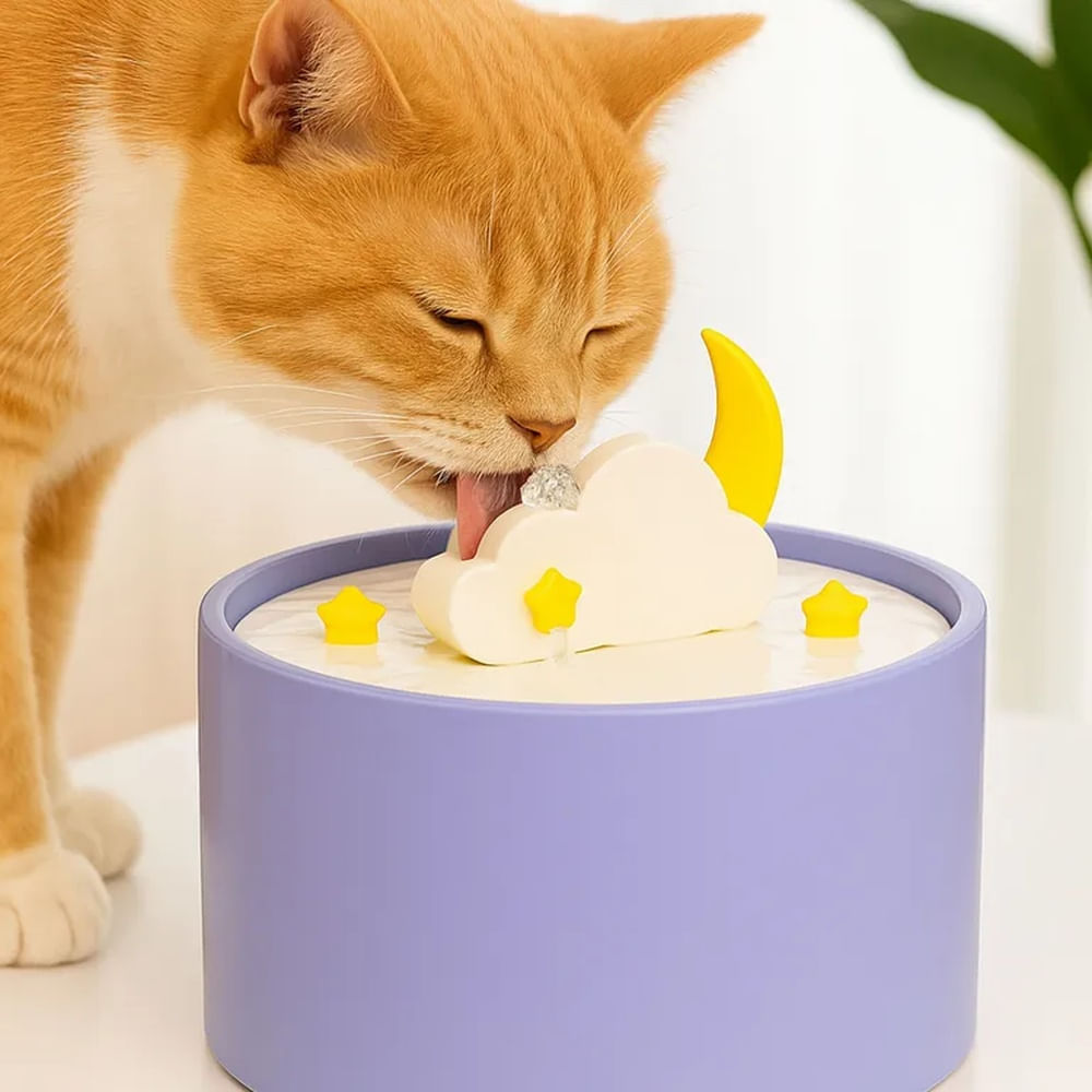 Fuente Mágica Dispensador de Agua para Mascotas Lila Fuente Mágica Dispensador de Agua para Mascotas Lila