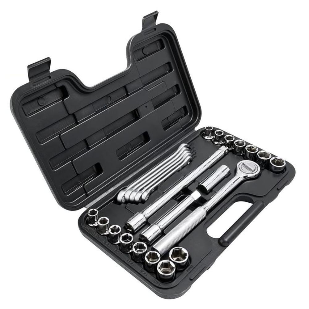 Juego de dados y llaves 25 piezas 1 /2"" STANLEY (86-736)