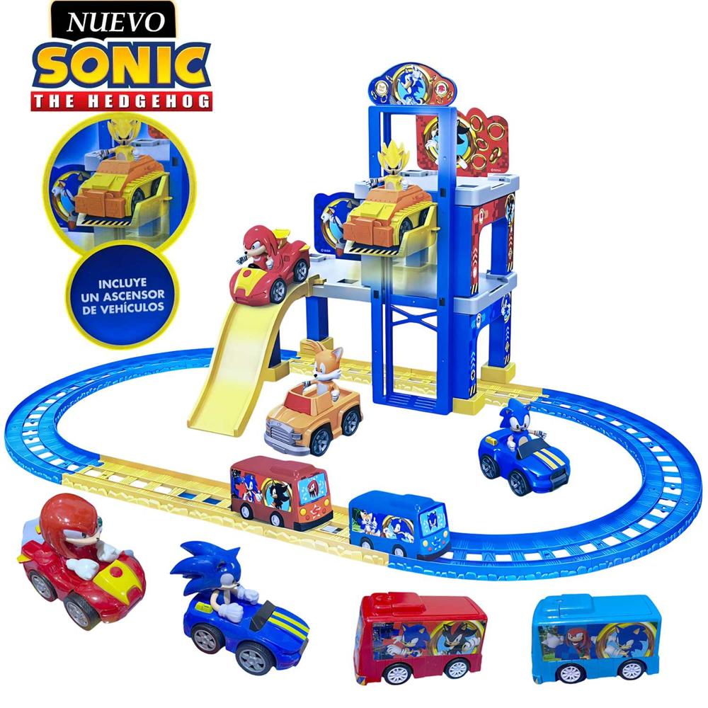 Juguete Set de Pista Estacionamiento de Sonic SNI-2026A Juguete Set de Pista Estacionamiento de Sonic SNI-2026A