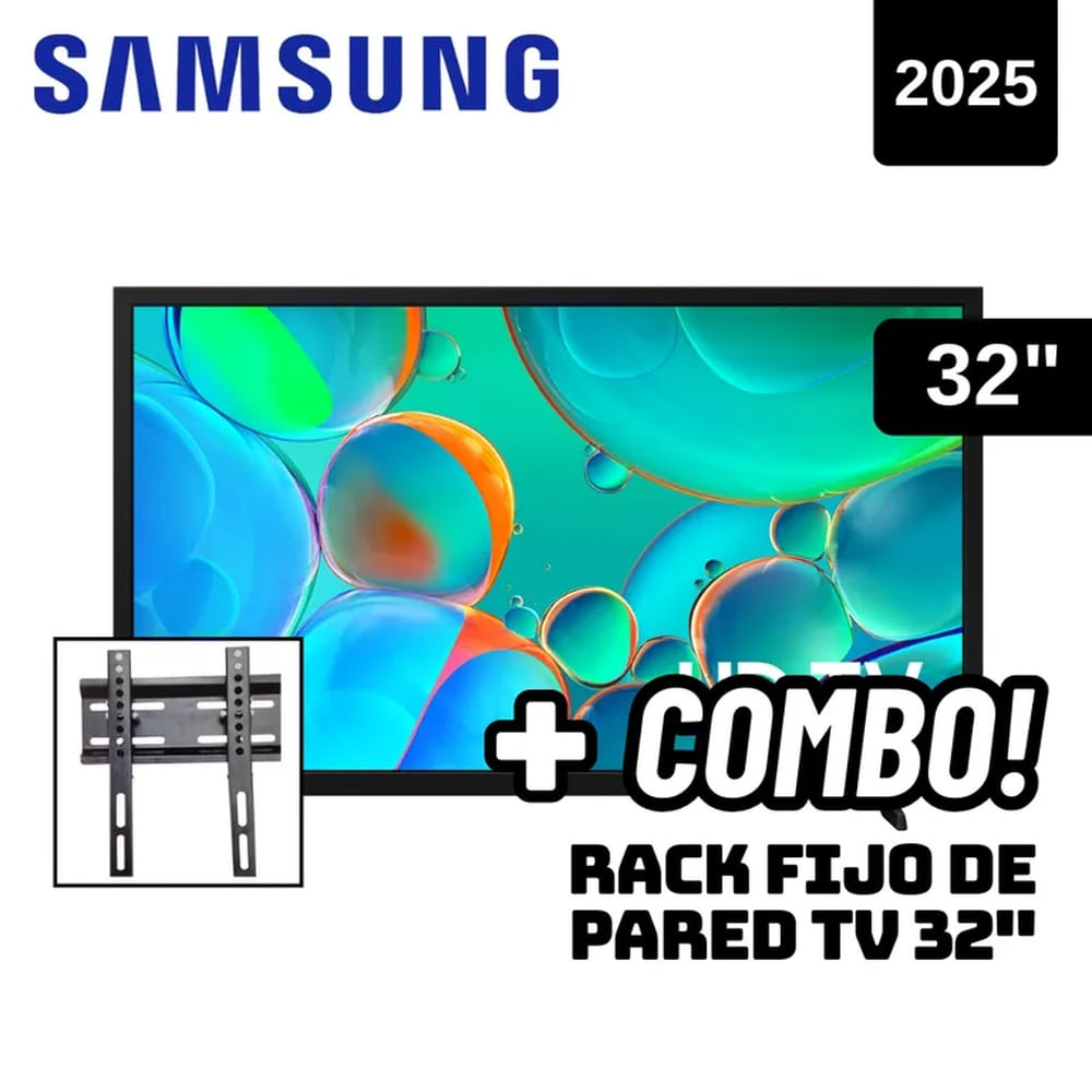 TELEVISOR SAMSUNG 32 SMART TV TIZEN OS HD LED - UN32H5000F + RACK FIJO