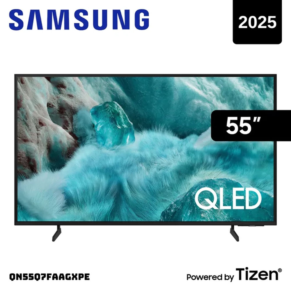 TELEVISOR SAMSUNG 55 QLED SMART TV TIZEN OS 4K UHD 2025 - QN55Q7FAAGXPE