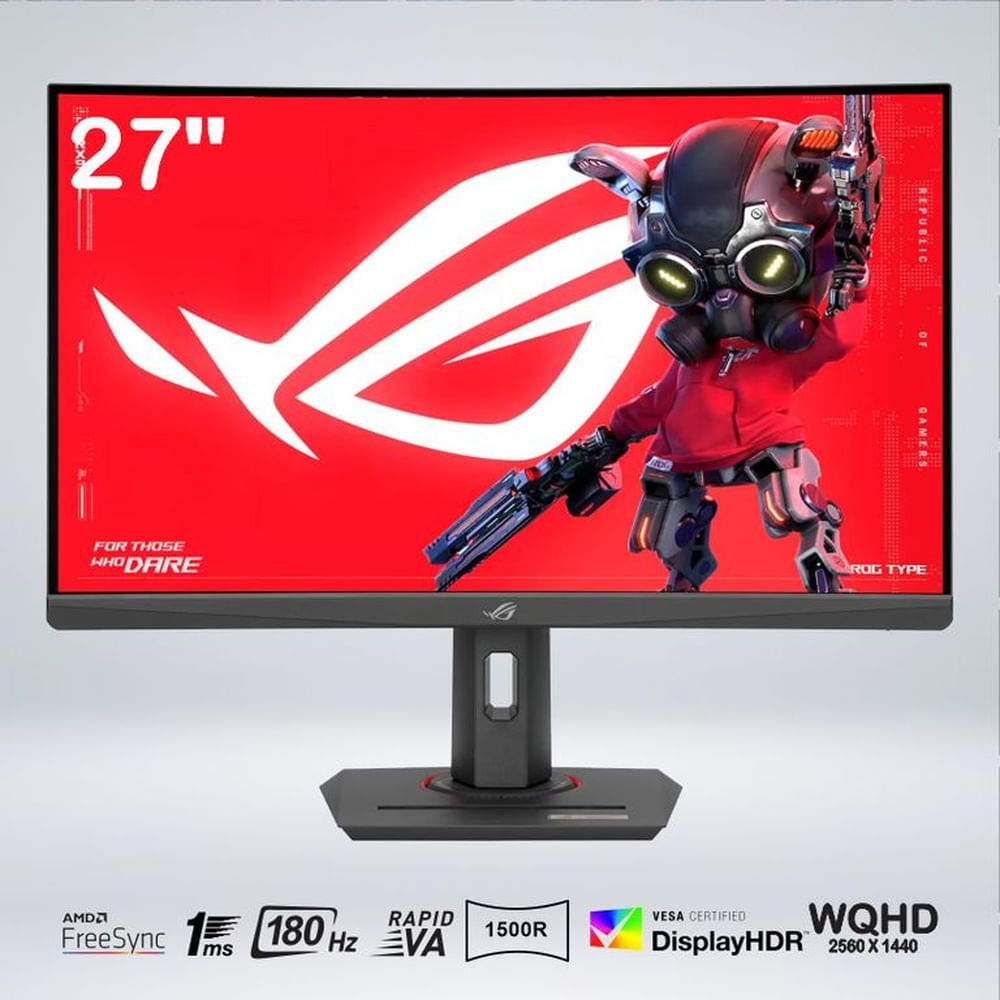 MONITOR GAMER CURVO XG27WCS ASUS WQHD 27 ""  FAST VA 180HZ 1MS HDR400