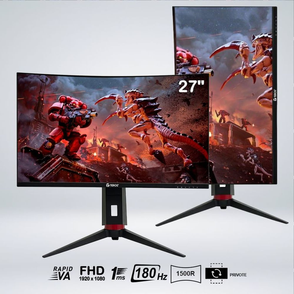 MONITOR GAMER CURVO TEROS TE-2766G 27 "" FHD VA 180 HZ 1 MS