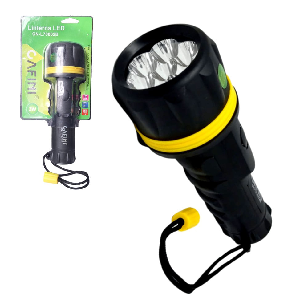 Linterna Led Tactica 2W De Mano 7 LEDs/ Cafini CN-L70002B