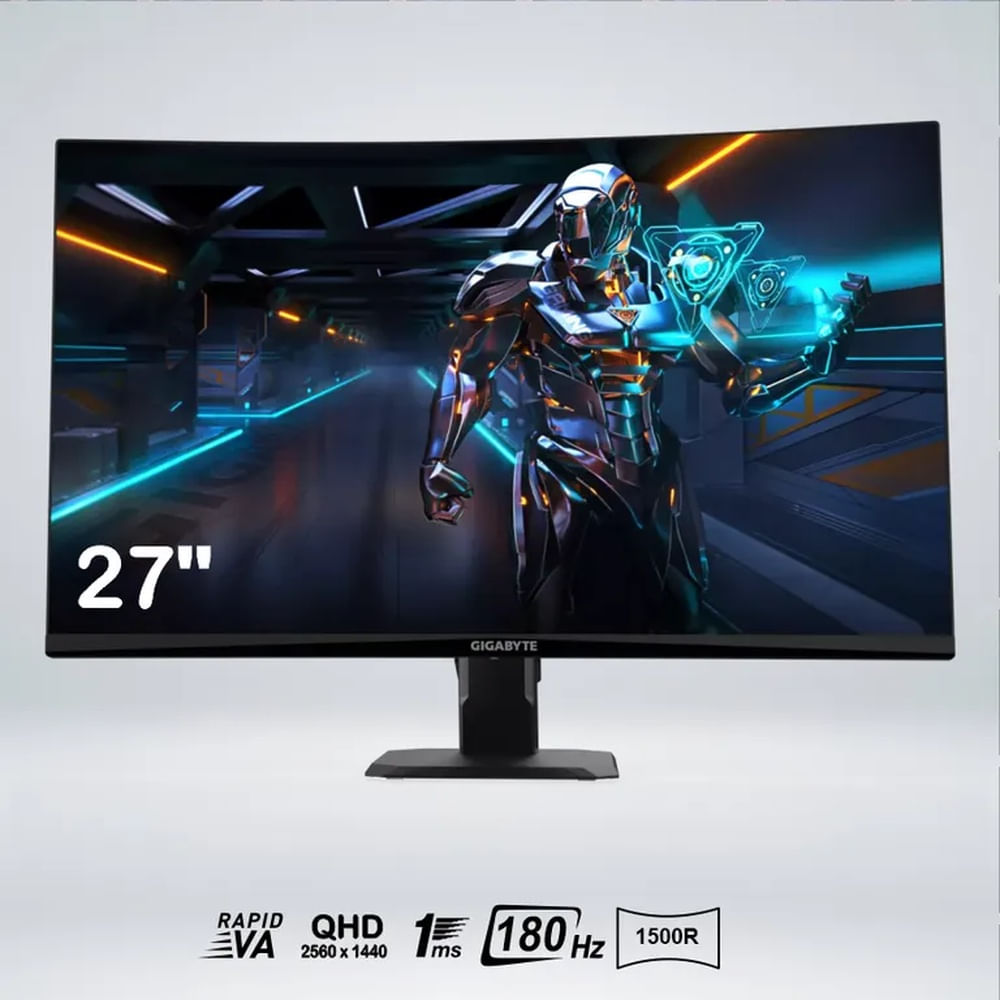 MONITOR GAMER CURVO GS27QCA QHD 27 "" VA 180HZ 1MS 1500R +HDR READY