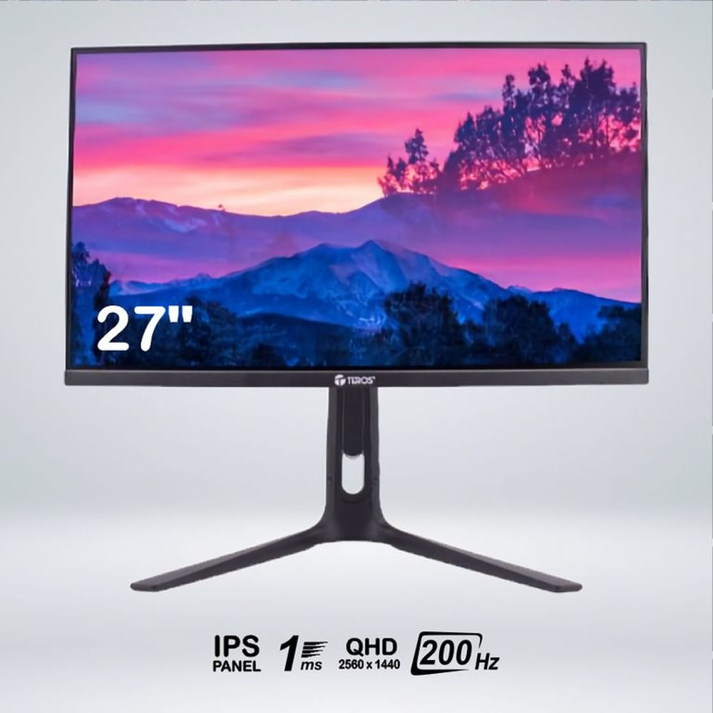 MONITOR GAME TEROS TE-2754G QHD 27 "" fast IPS 200hz 1ms HDR PIVOT