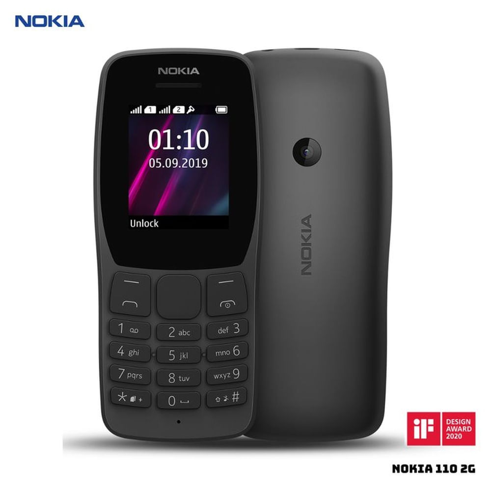 CELULAR BASICO NOKIA 110 2G DUAL SIM - NEGRO
