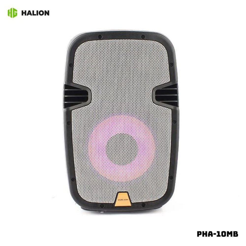 PARLANTE ACTIVO HALION 1000W 1UHF MIC BATERIA - PHA-10MB