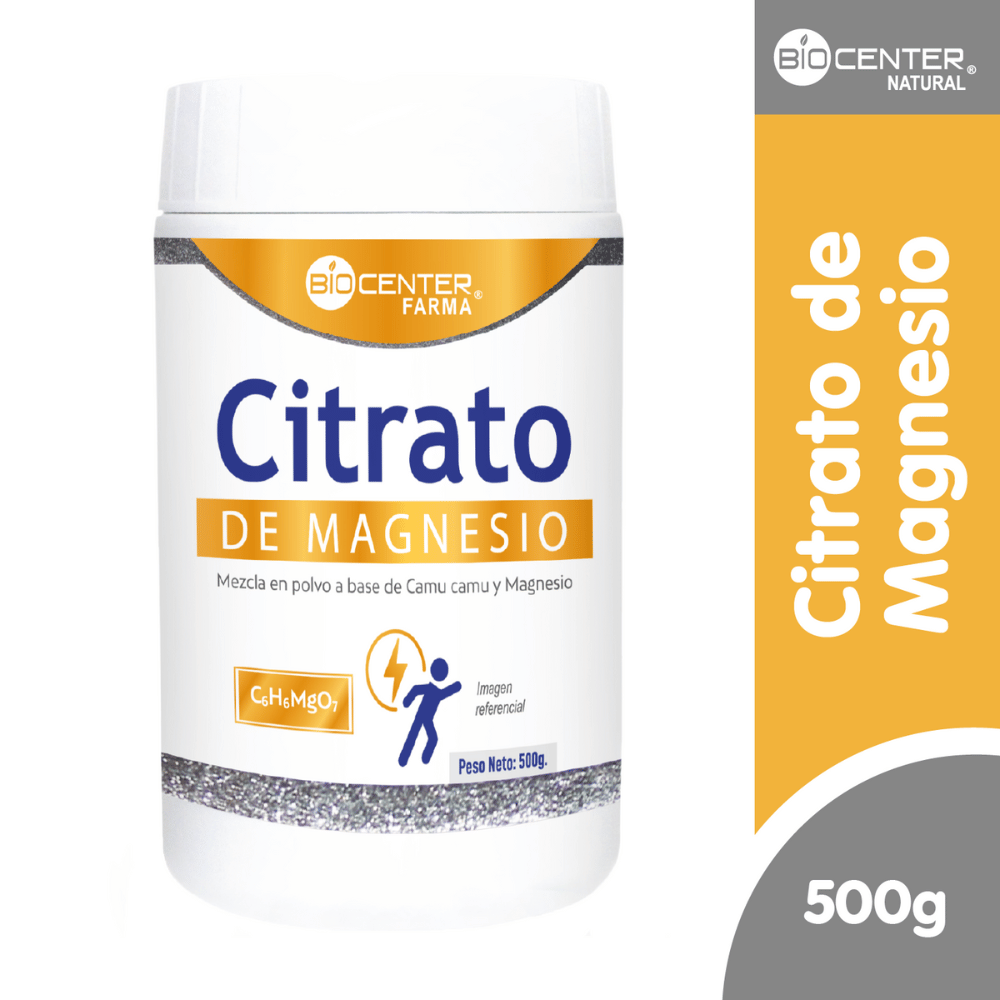 Citrato de Magnesio Biocenter Natural x 500 G