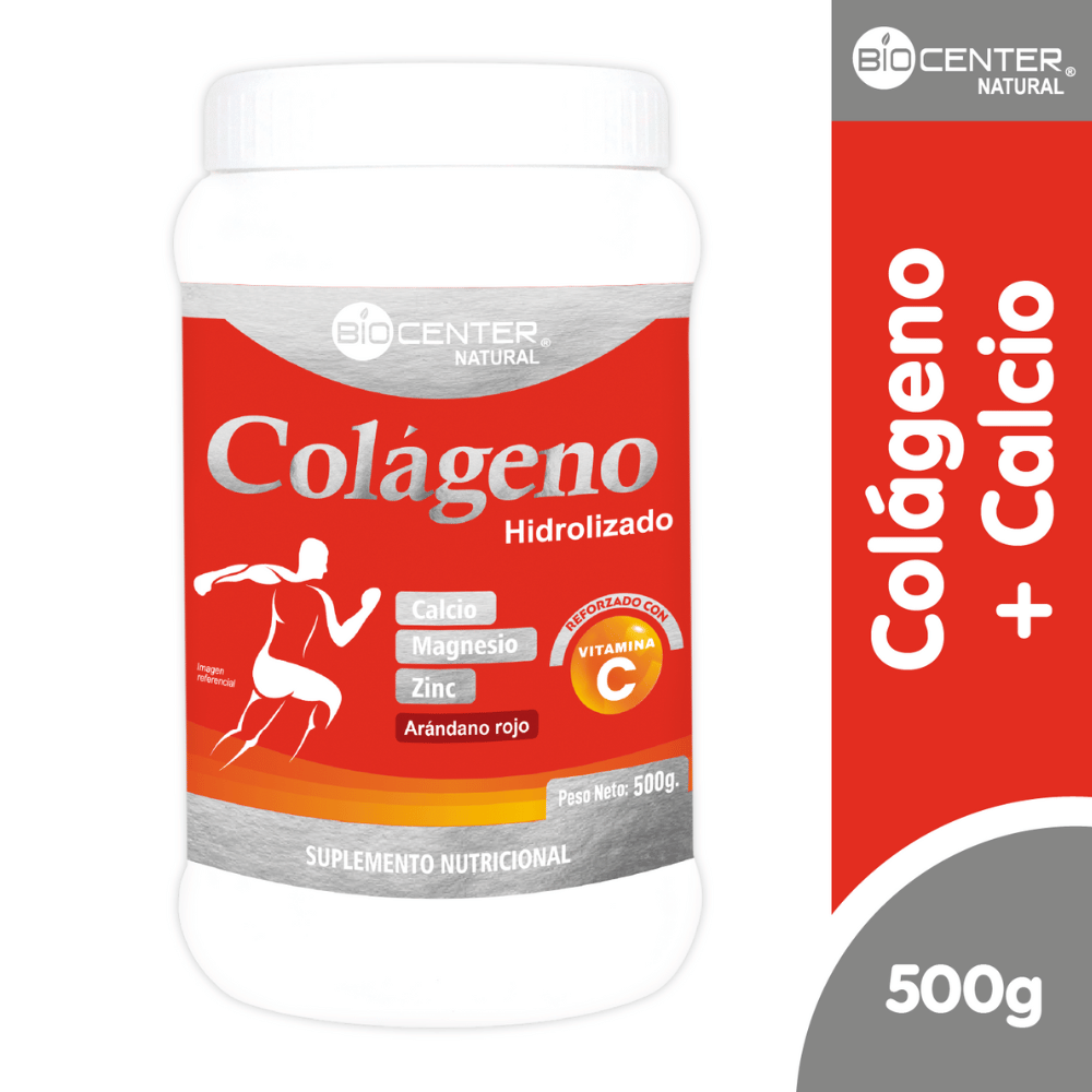 Colágeno más Calcio Hombre Biocenter Natural x 500 G