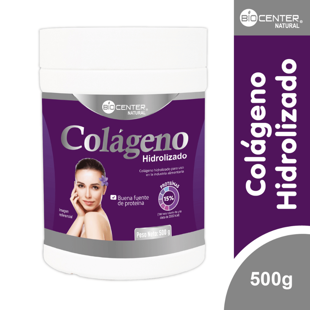 Colágeno Hidrolizado Puro Biocenter Natural x 500 G