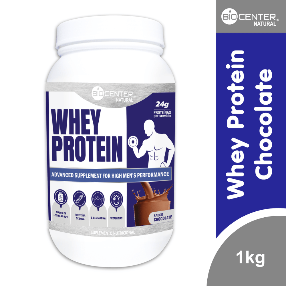 Whey Protein Chocolate Biocenter Natural x 1 Kg