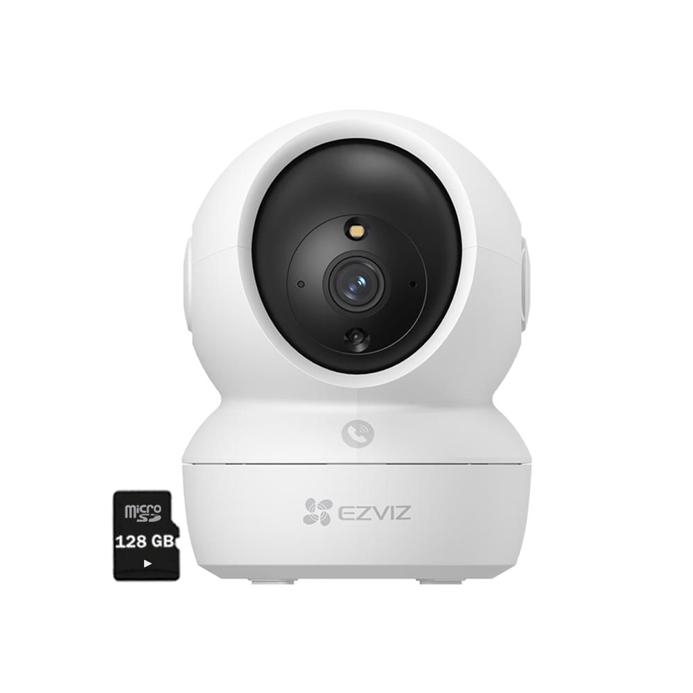 Cámara Wifi Inalámbrica H6C PRO 3K 5Mp Ezviz Gira 360 Micro SD 128Gb Cámara Wifi Inalámbrica H6C PRO 3K 5Mp Ezviz Gira 360 Micro SD 128Gb
