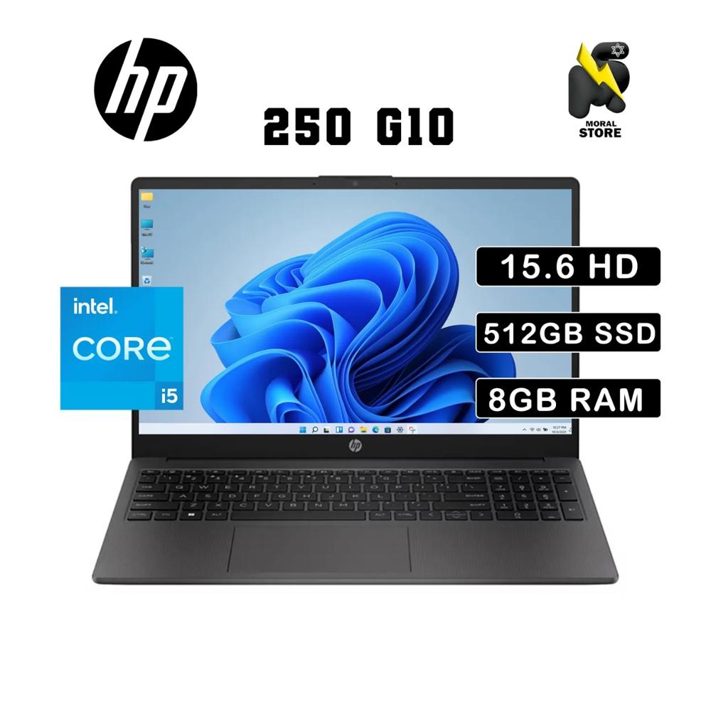 LAPTOP HP 250 G10 INTEL CORE I5 1335U 512 GB SSD 16 GB RAM 15.6 LED