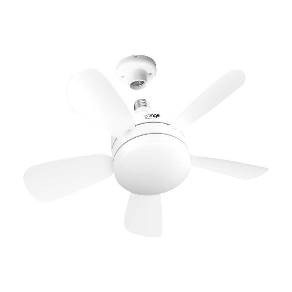 Ventilador de Techo Orange 5 Aspas Foco LED Luz Fría/Cálida/Neutra 32W + Control
