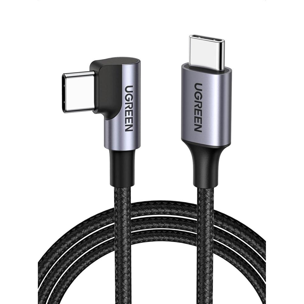 Ugreen Cable de Carga Rápida 1m 60W Ángulo Recto USB-A a USB-C US255 - 50123