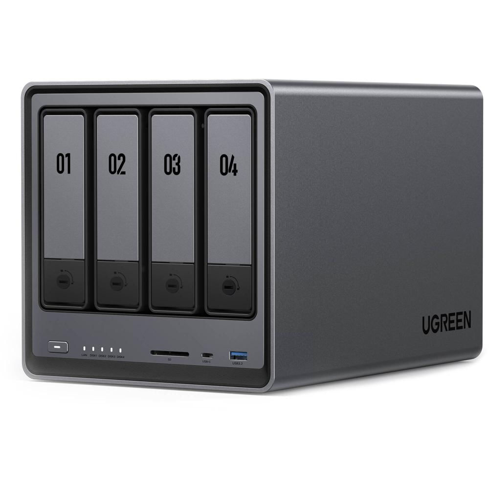 UGREEN NASync DXP4800 4-Bay NAS Enclosure 2x M2 NVMe HDMI 4K 2 x 2.5GbE 8GB - 25371B