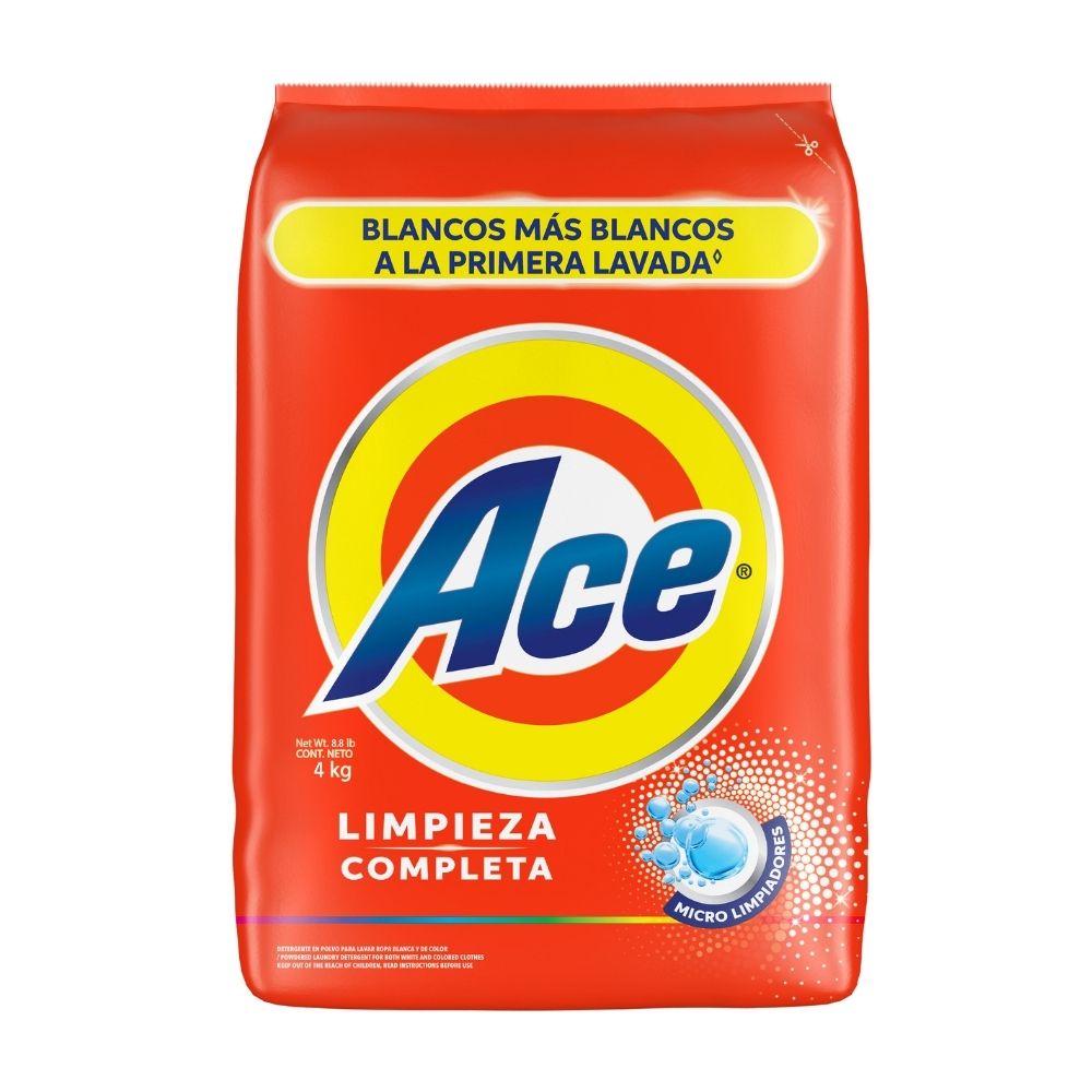 Detergente Ace Limpieza Completa 4kg
