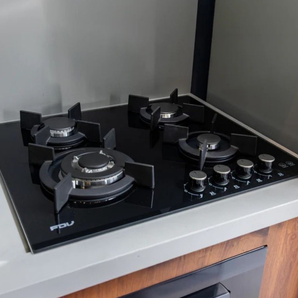 Cocina Encimera a Gas Fdv 4 Quemadores 60cm Onix 2.0