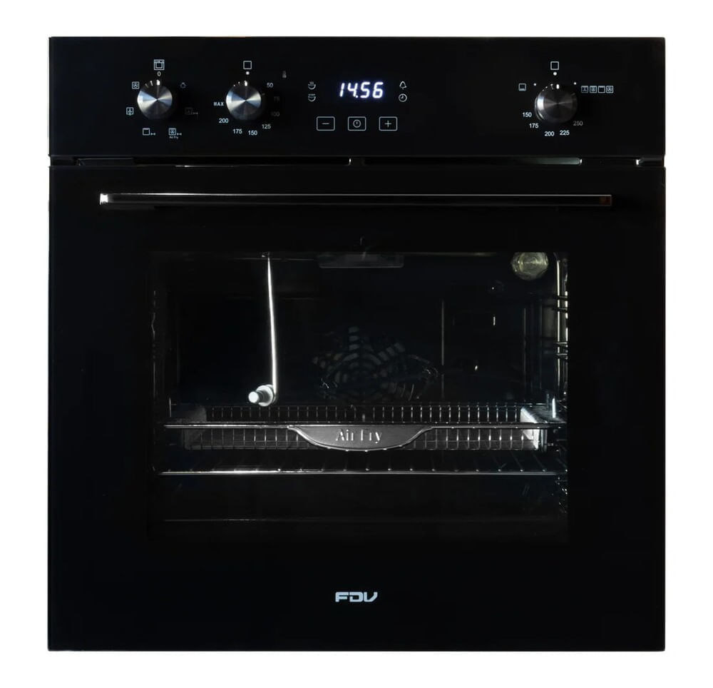 Horno Empotrable a Gas Fdv Black 70L Air Fryer