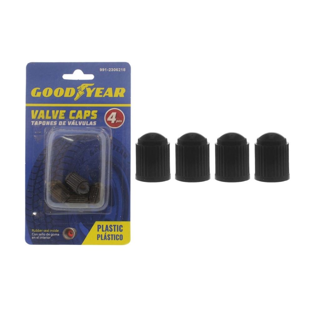 Tapones de Valvulas 4 piezas Goodyear