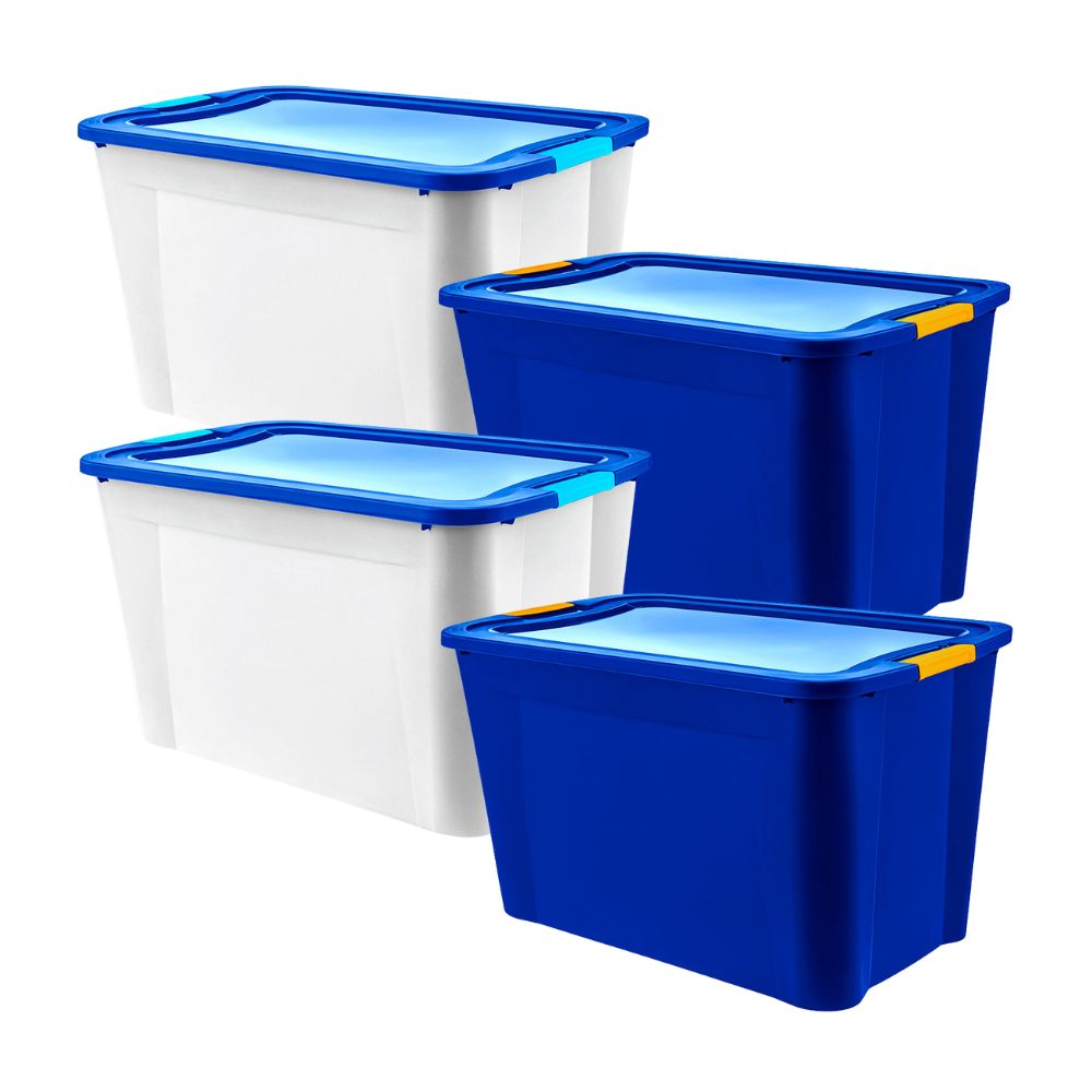 Combo Reyplast: 4 Cajas Ultraforte 120 litros - Color Aleatorio