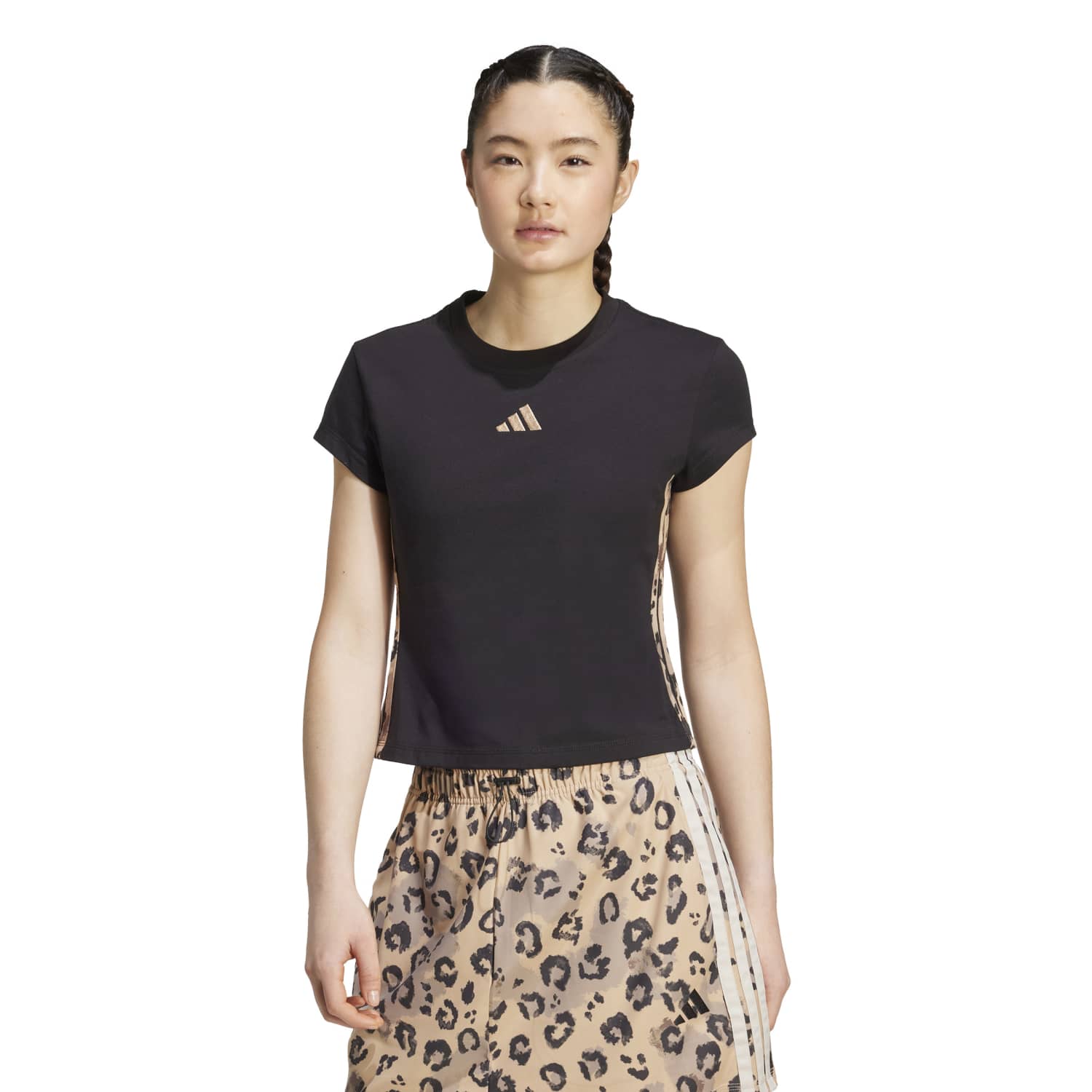 Polo Deportivo Adidas Mujer W Aop Tee Jm1856 Negro