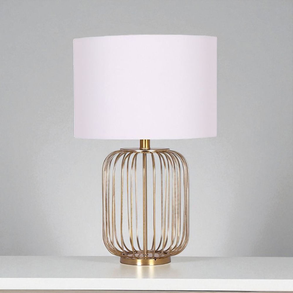 Lámpara Gold Enrejada