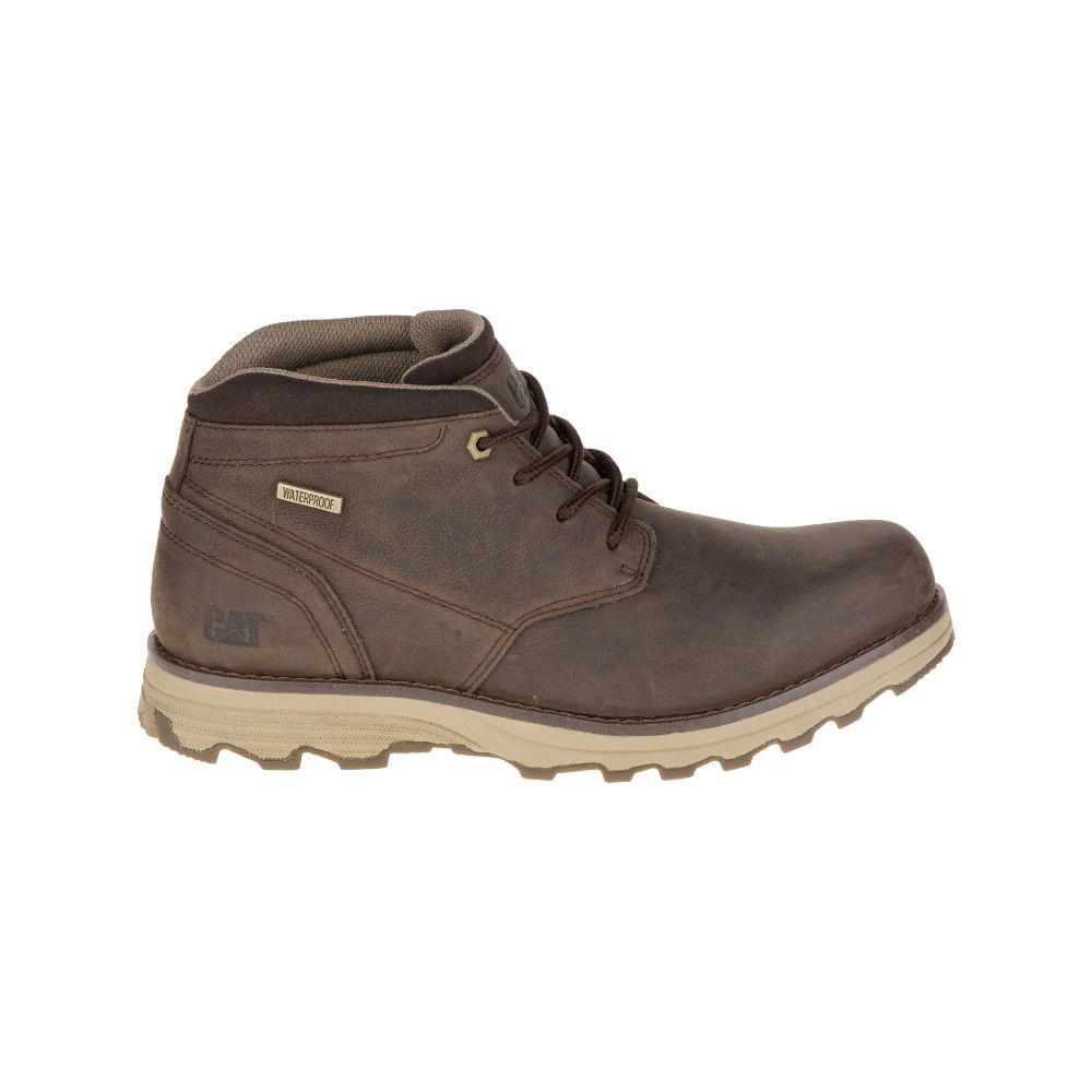Botas Cat Hombre Elude Wp P720686 Café 42
