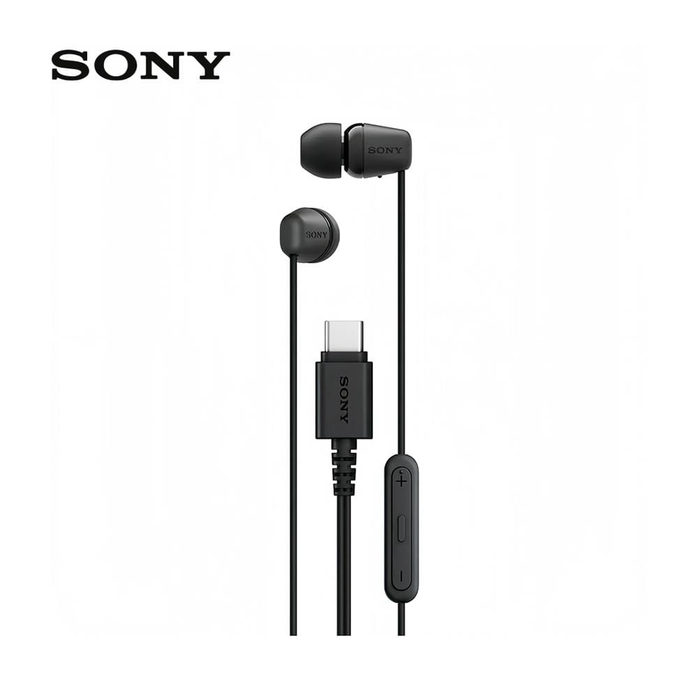 Audífonos Sony IER-EX15C In Ear USB-C con Micrófono Negro Audífonos Sony IER-EX15C In Ear USB-C con Micrófono Negro