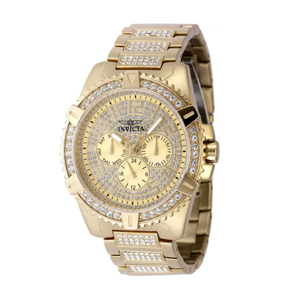 Reloj Invicta Celestial para hombre 45 mm 48561 Blanco-Dorado