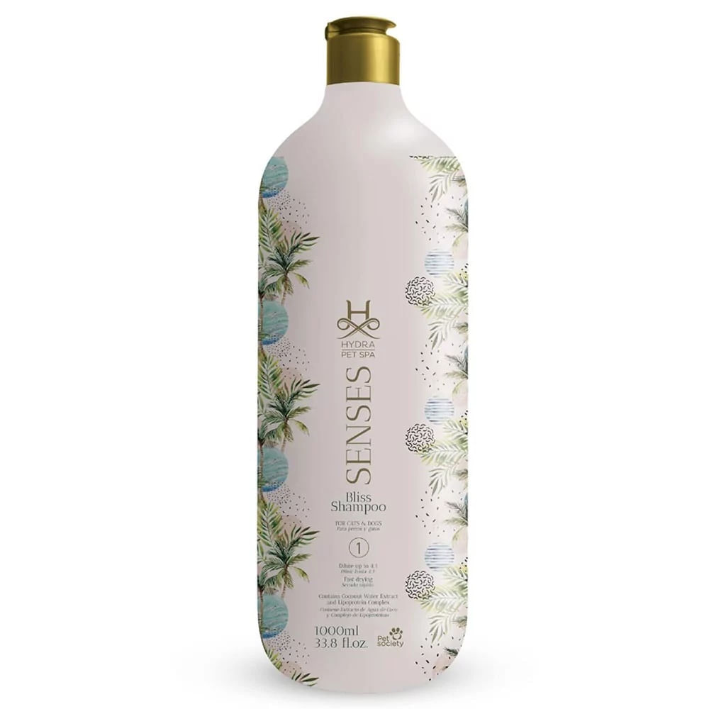 Shampoo para Perros y Gatos Hydra Senses Bliss 1L Shampoo para Perros y Gatos Hydra Senses Bliss 1L
