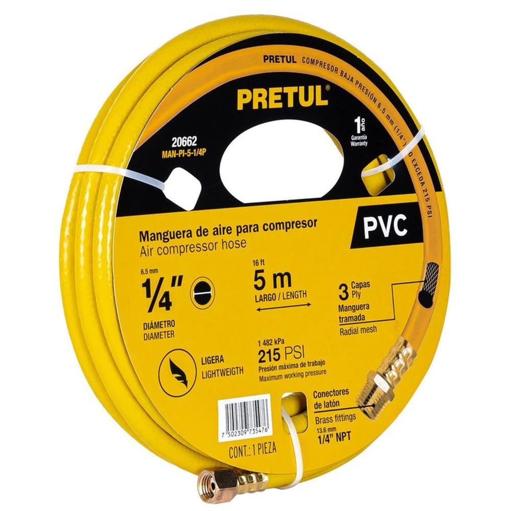 Manguera de aire para compresor 5m x 1-4 Truper pretul