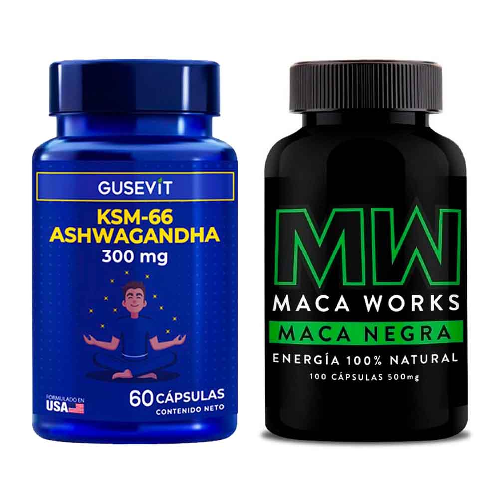 Ashwagandha + Maca Negra Maca Works