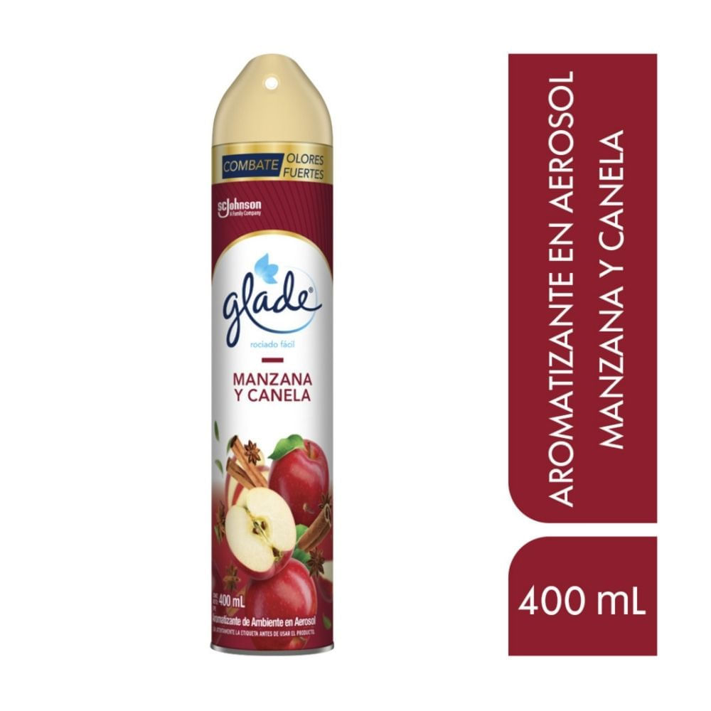 Ambientador Aerosol Glade Manzana Canela 400ml Ambientador Aerosol Glade Manzana Canela 400ml