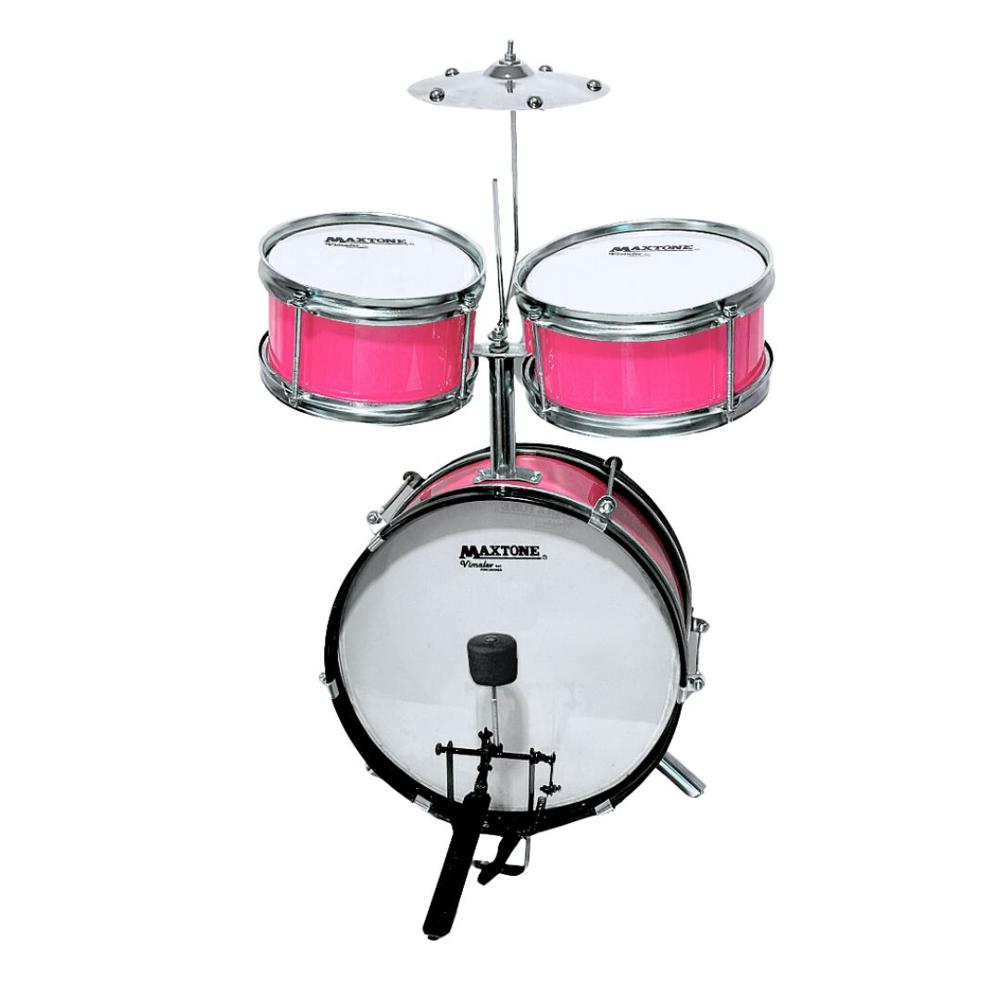 Batería Acústica Para Niños - Rosado