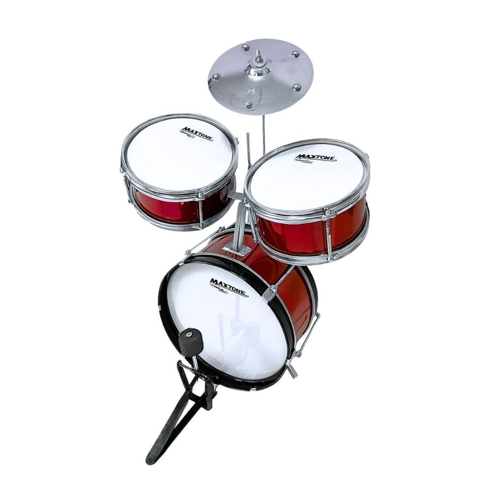 Batería Acústica Para Niños - Rojo Vino