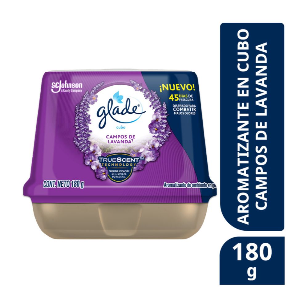 Ambientador Cubo Glade Lavanda 180gr