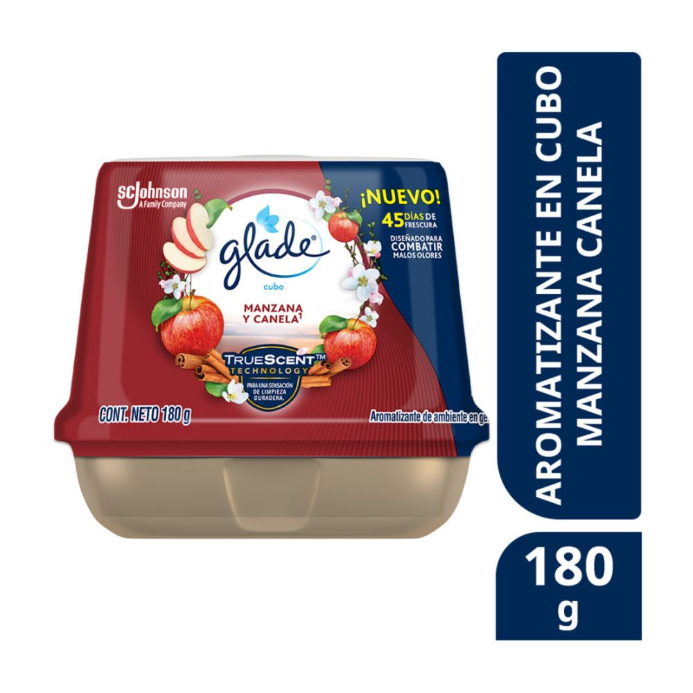Ambientador Cubo Glade Manzana Canela 180gr Ambientador Cubo Glade Manzana Canela 180gr