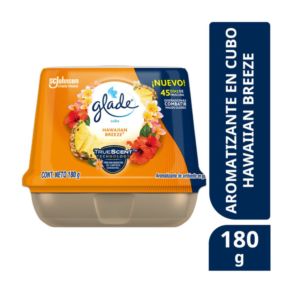 Ambientador Cubo Glade Hawaiian Breeze 180gr