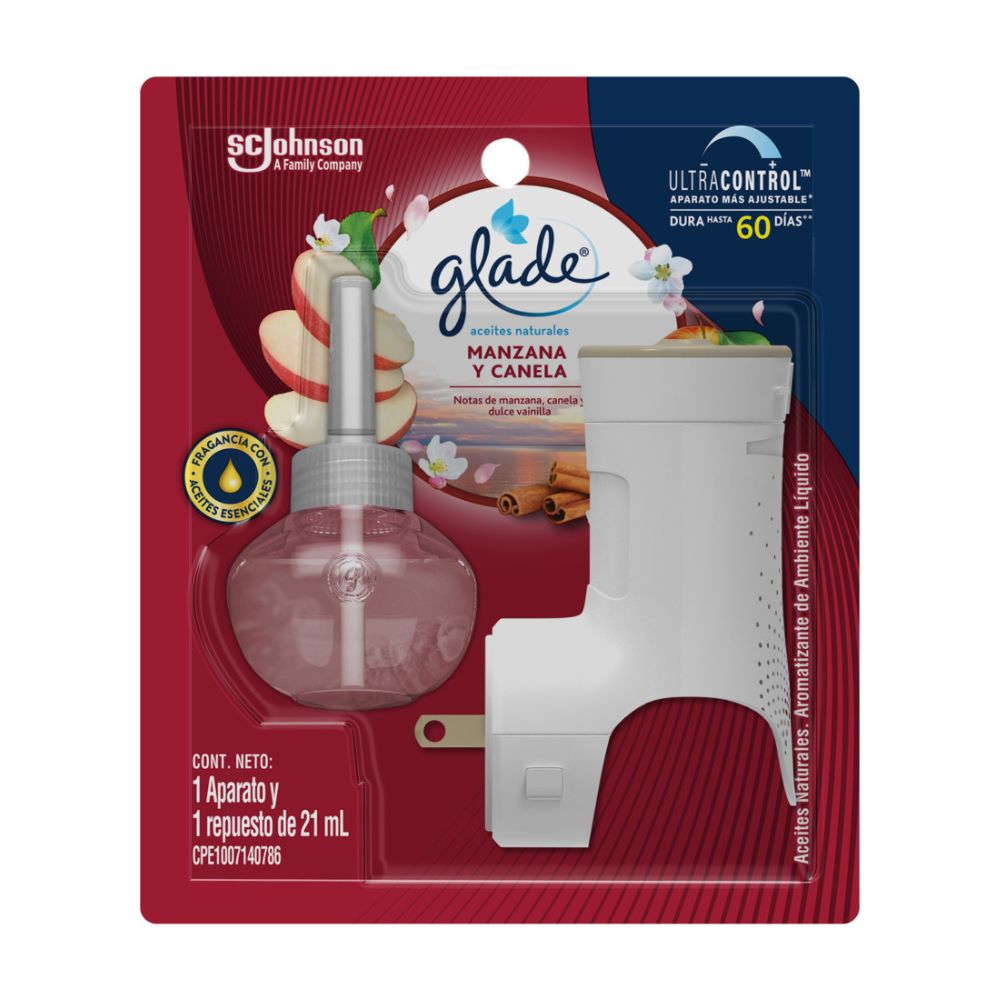 Ambientador Electrico Glade Manzana & Canela