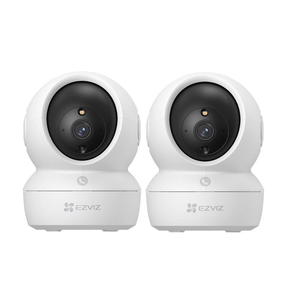 Kit 2 Cámaras Seguridad H6C PRO Full HD 2MP Ezviz Audio Bidireccional Botón llamada