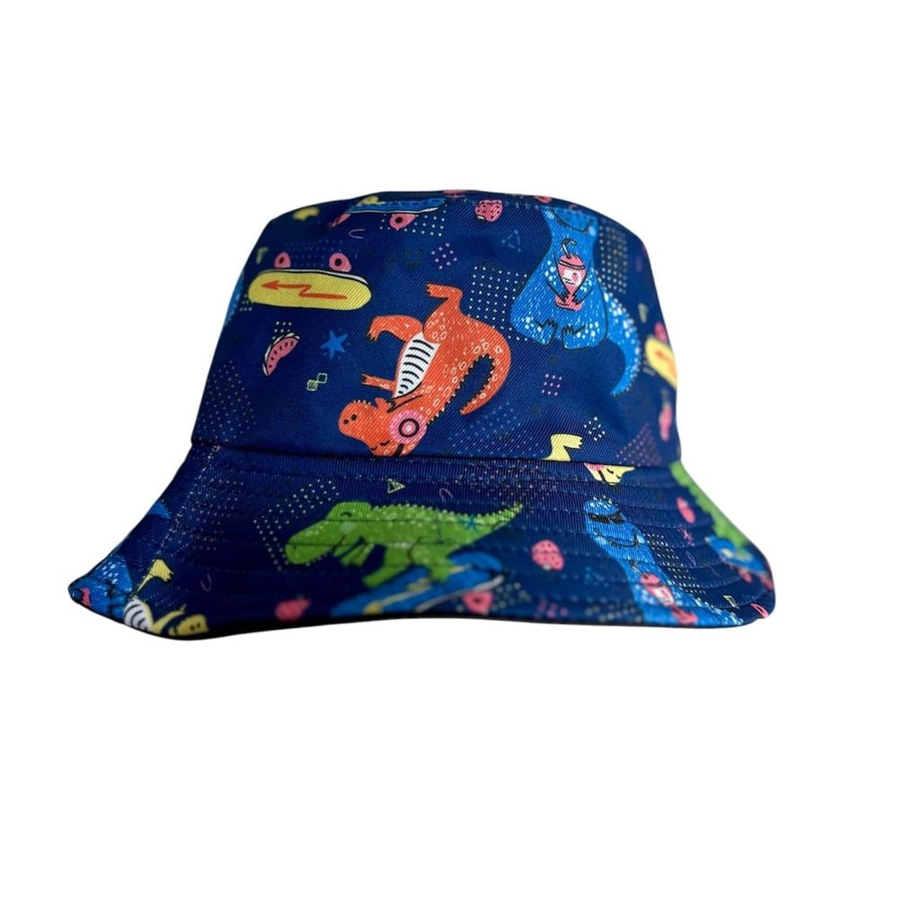 Sombrero Niño Dinosaurio Niña Gorro Skate Redondo Azul T-Rex Sol