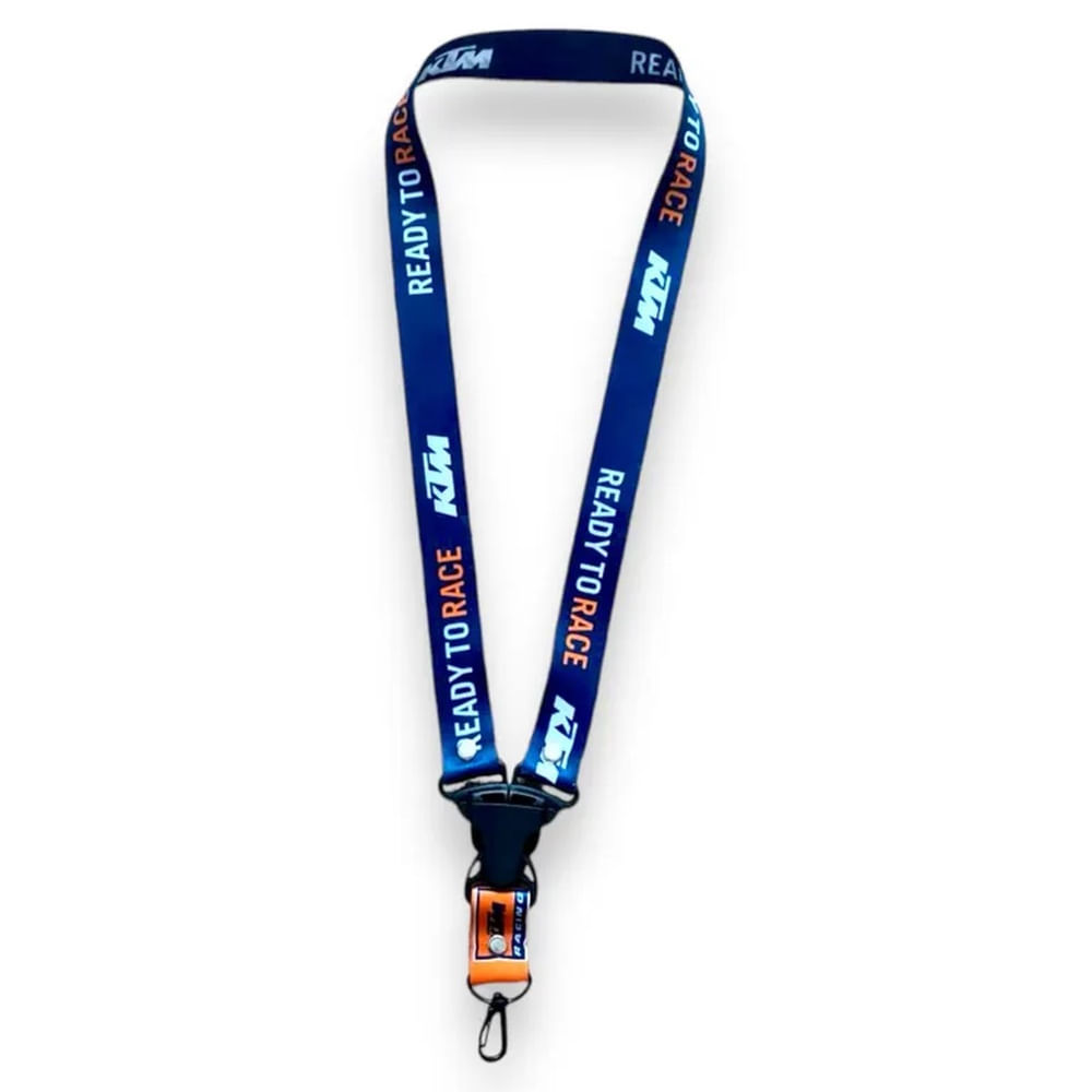 Lanyard KTM Llavero Cinta de Llaves EXC Pita Duke Azul 50cm