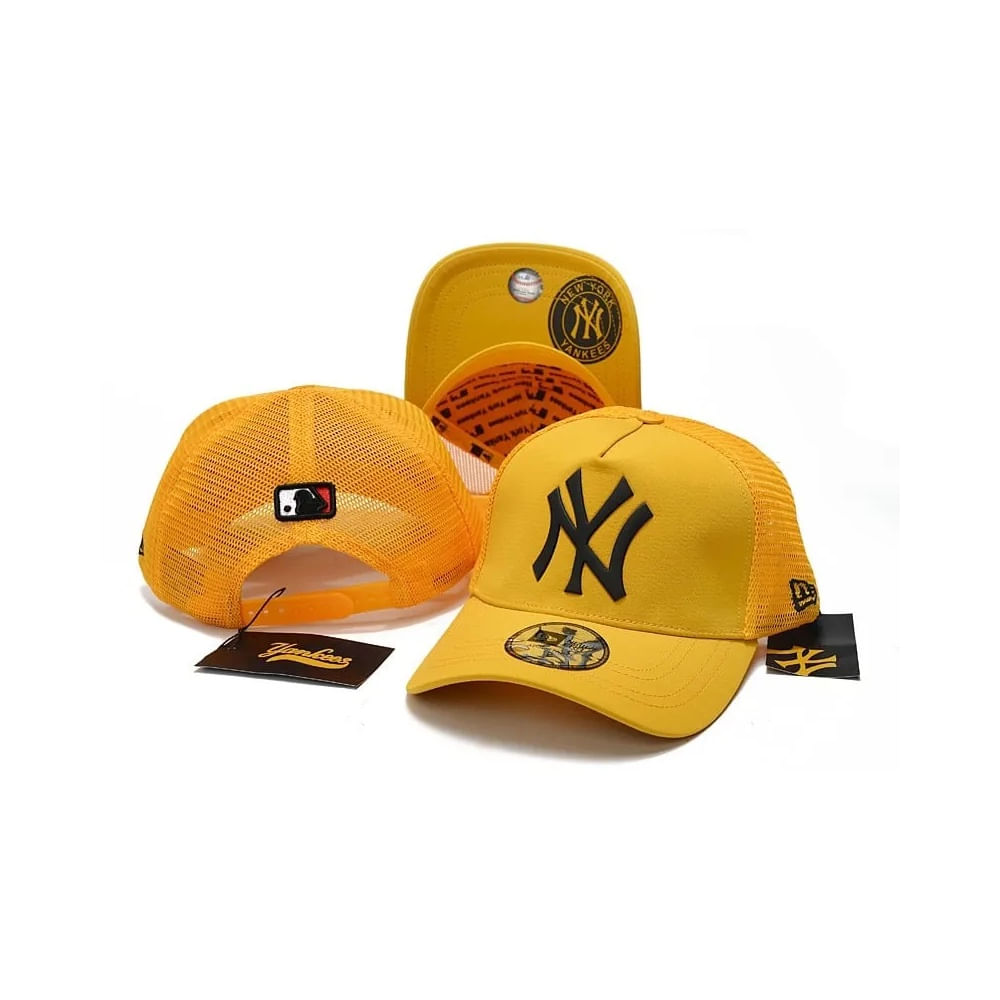 Gorra New Era Yankees New York Nuevo NY Baseball Trucker Amarillo