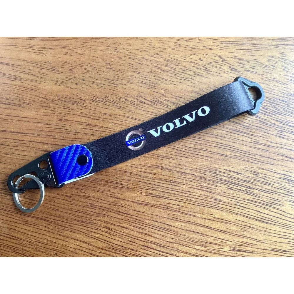 Llavero Volvo Lanyard Pita Colgante Llave 23cm Azul